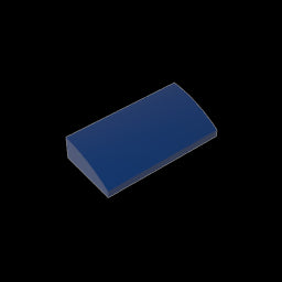 GDS-859 - Slope Brick Curved 2 x 4 x 2/3 No Studs, with Bottom Tubes