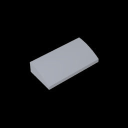 GDS-859 - Slope Brick Curved 2 x 4 x 2/3 No Studs, with Bottom Tubes
