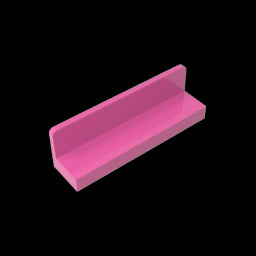 GDS-861 - Panel 1 x 4 x 1 with Rounded Corners [Thin Wall]