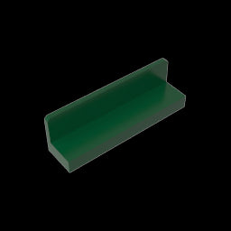 GDS-861 - Panel 1 x 4 x 1 with Rounded Corners [Thin Wall]