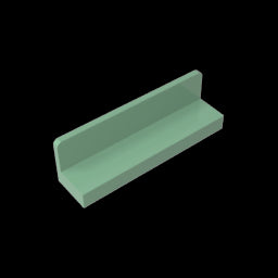 GDS-861 - Panel 1 x 4 x 1 with Rounded Corners [Thin Wall]