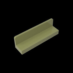 GDS-861 - Panel 1 x 4 x 1 with Rounded Corners [Thin Wall]