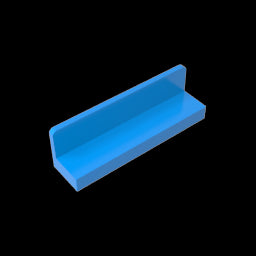 GDS-861 - Panel 1 x 4 x 1 with Rounded Corners [Thin Wall]