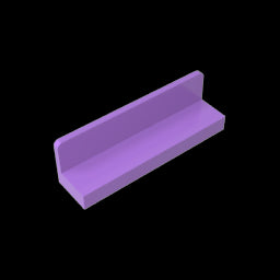 GDS-861 - Panel 1 x 4 x 1 with Rounded Corners [Thin Wall]