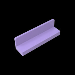 GDS-861 - Panel 1 x 4 x 1 with Rounded Corners [Thin Wall]