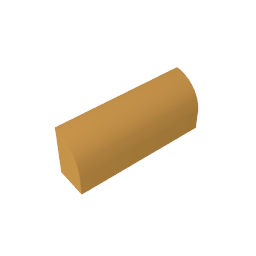 GDS-863 - Brick Curved 1 x 4 x 1 1/3 No Studs, Curved Top