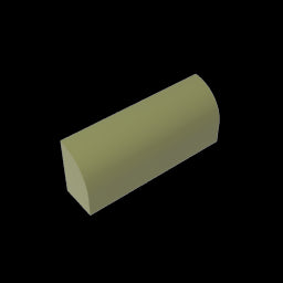 GDS-863 - Brick Curved 1 x 4 x 1 1/3 No Studs, Curved Top