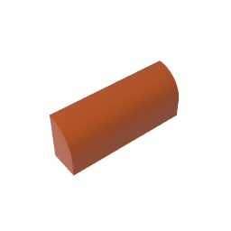 GDS-863 - Brick Curved 1 x 4 x 1 1/3 No Studs, Curved Top