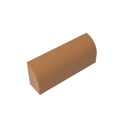 GDS-863 - Brick Curved 1 x 4 x 1 1/3 No Studs, Curved Top