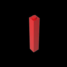 GDS-866 - Brick 1 x 1 x 5 with Blocked Open or Hollow Stud