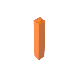 GDS-866 - Brick 1 x 1 x 5 with Blocked Open or Hollow Stud