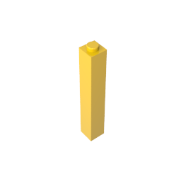 GDS-866 - Brick 1 x 1 x 5 with Blocked Open or Hollow Stud
