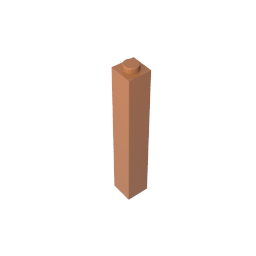 GDS-866 - Brick 1 x 1 x 5 with Blocked Open or Hollow Stud