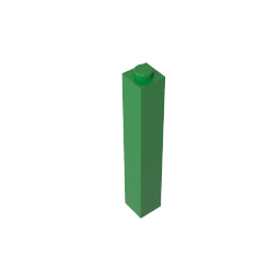 GDS-866 - Brick 1 x 1 x 5 with Blocked Open or Hollow Stud