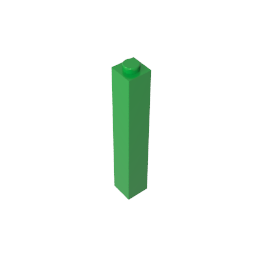 GDS-866 - Brick 1 x 1 x 5 with Blocked Open or Hollow Stud