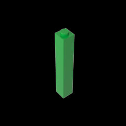 GDS-866 - Brick 1 x 1 x 5 with Blocked Open or Hollow Stud