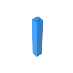 GDS-866 - Brick 1 x 1 x 5 with Blocked Open or Hollow Stud