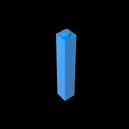 GDS-866 - Brick 1 x 1 x 5 with Blocked Open or Hollow Stud