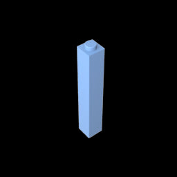 GDS-866 - Brick 1 x 1 x 5 with Blocked Open or Hollow Stud