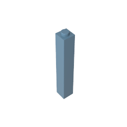 GDS-866 - Brick 1 x 1 x 5 with Blocked Open or Hollow Stud