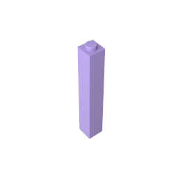 GDS-866 - Brick 1 x 1 x 5 with Blocked Open or Hollow Stud