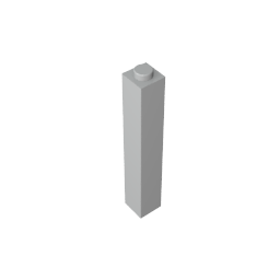GDS-866 - Brick 1 x 1 x 5 with Blocked Open or Hollow Stud