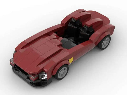 MOC-86870 Ferrari Monza SP2 - Dark Red - 8 Stud Speed Champions