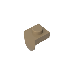 GDS-869 - Plate Special 1 x 1 with Vertical Tooth