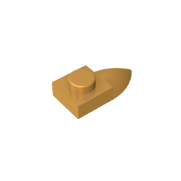 GDS-870 - Plate Special 1 x 1 with Tooth