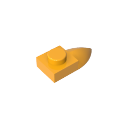 GDS-870 - Plate Special 1 x 1 with Tooth