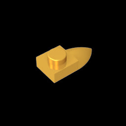 GDS-870 - Plate Special 1 x 1 with Tooth