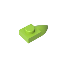 GDS-870 - Plate Special 1 x 1 with Tooth