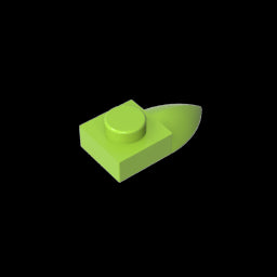 GDS-870 - Plate Special 1 x 1 with Tooth