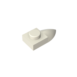 GDS-870 - Plate Special 1 x 1 with Tooth