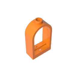 GDS-872 - Window 1 x 2 x 2 2/3 with Rounded Top