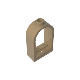 GDS-872 - Window 1 x 2 x 2 2/3 with Rounded Top