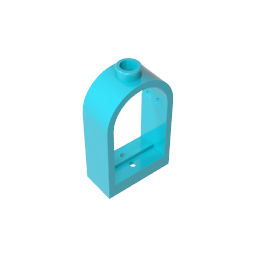 GDS-872 - Window 1 x 2 x 2 2/3 with Rounded Top