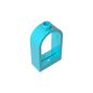 GDS-872 - Window 1 x 2 x 2 2/3 with Rounded Top
