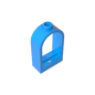 GDS-872 - Window 1 x 2 x 2 2/3 with Rounded Top