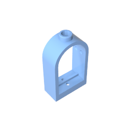 GDS-872 - Window 1 x 2 x 2 2/3 with Rounded Top