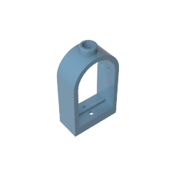 GDS-872 - Window 1 x 2 x 2 2/3 with Rounded Top