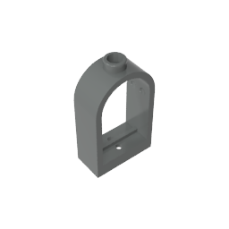 GDS-872 - Window 1 x 2 x 2 2/3 with Rounded Top