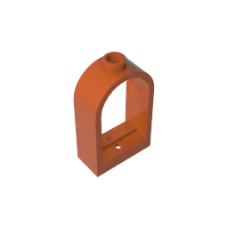 GDS-872 - Window 1 x 2 x 2 2/3 with Rounded Top