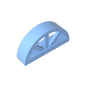 GDS-873 - Window 1 x 4 x 1 2/3 with Spoked Rounded Top