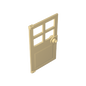 GDS-876 - Door 1 x 4 x 6 with 4 Panes and Stud Handle