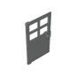 GDS-876 - Door 1 x 4 x 6 with 4 Panes and Stud Handle