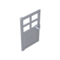 GDS-876 - Door 1 x 4 x 6 with 4 Panes and Stud Handle