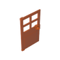 GDS-876 - Door 1 x 4 x 6 with 4 Panes and Stud Handle