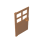 GDS-876 - Door 1 x 4 x 6 with 4 Panes and Stud Handle