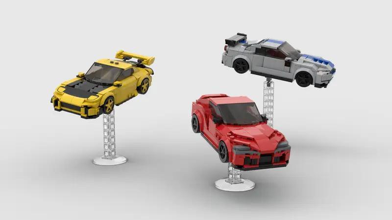 MOC-87743 Speed Champions - Display Stand/Riser– MOC Brick Store